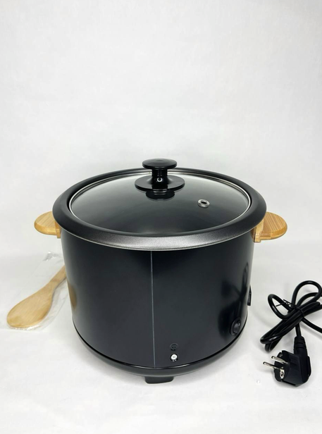 Рисоварка Bestron ARC180 с бамбуковыми ручками, стеклянной крышкой, на 1350г риса, для 8 человек, объём 1,8л - изображение 3