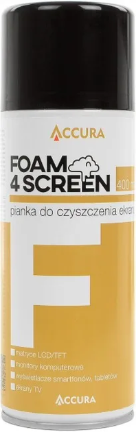 Засіб для чищення Accura Screen Foam Cleaner 400ml (5902846463320) - зображення 1