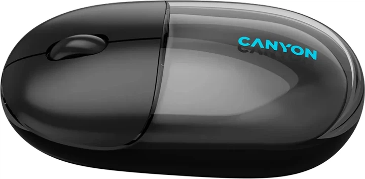 Миша Canyon OnClick 24 Dual-mode Silent Bluetooth/Wireless Transparent/Black (CNS-CMSW24B) - зображення 4