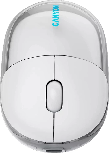 Миша Canyon OnClick 24 Dual-mode Silent Bluetooth/Wireless Transparent/White (CNS-CMSW24W) - зображення 9