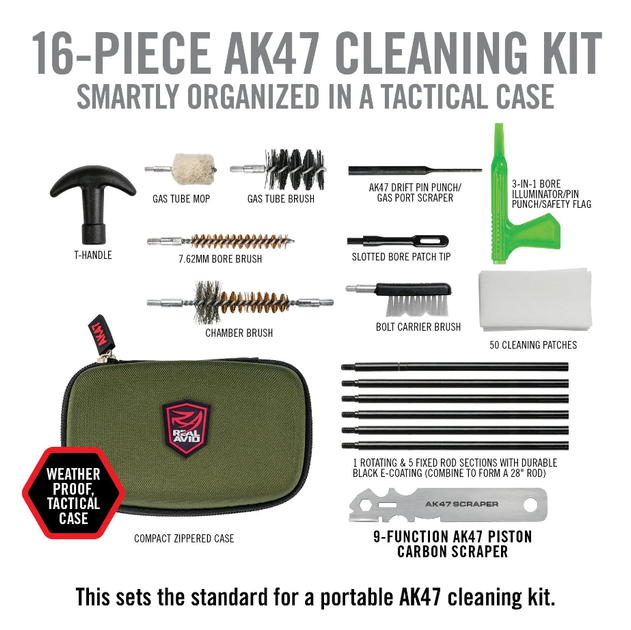 Набор для чистки оружия Real Avid Gun Boss АК47 Gun Cleaning Kit 7.62 мм (0.30) АК47, АКМ, Сайга - Фото 4 Набор для чистки оружия Real Avid Gun Boss АК47 Gun Cleaning Kit 7.62 мм (0.30) АК47, АКМ, Сайга - изображение 4