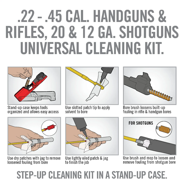 Набор для чистки оружия Real Avid Gun Boss Pro Universal Cleaning Kit калибра 0.22 - 0.45, 20/12 GA - Фото 8 Набор для чистки оружия Real Avid Gun Boss Pro Universal Cleaning Kit калибра 0.22 - 0.45, 20/12 GA - изображение 8