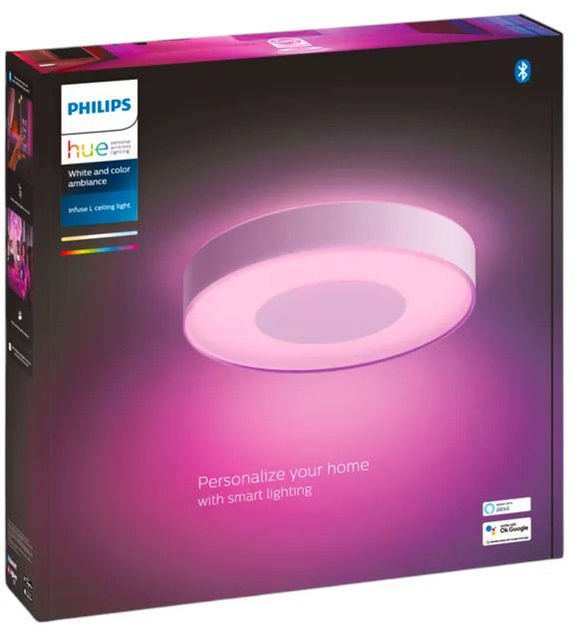 Стельовий світильник Philips Hue White and Colour Ambiance Infuse великий (8718696176511) - зображення 5