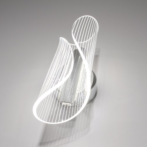 Светильник настенный светодиодный бра LUMINARIA LUMIERA 10W 3000-6500К 950Лм I-ON/OFF CHROME/CLEAR 220V IP20 - Фото 6 Светильник настенный светодиодный бра LUMINARIA LUMIERA 10W 3000-6500К 950Лм I-ON/OFF CHROME/CLEAR 220V IP20 - изображение 6