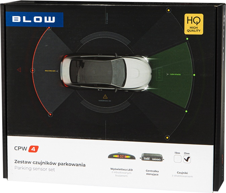 Система паркування Blow CPW4 Синя (5900804119104) - зображення 2