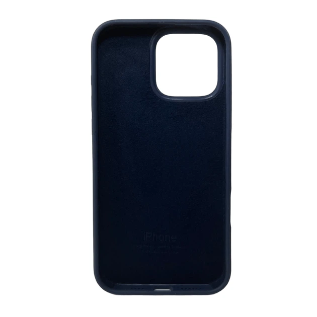 Чохол для смартфона Silicone Full Case AA Open Cam for Apple iPhone 16 Pro Max 7,Dark Blue (FullOpeAAi16PM-7) - изображение 2