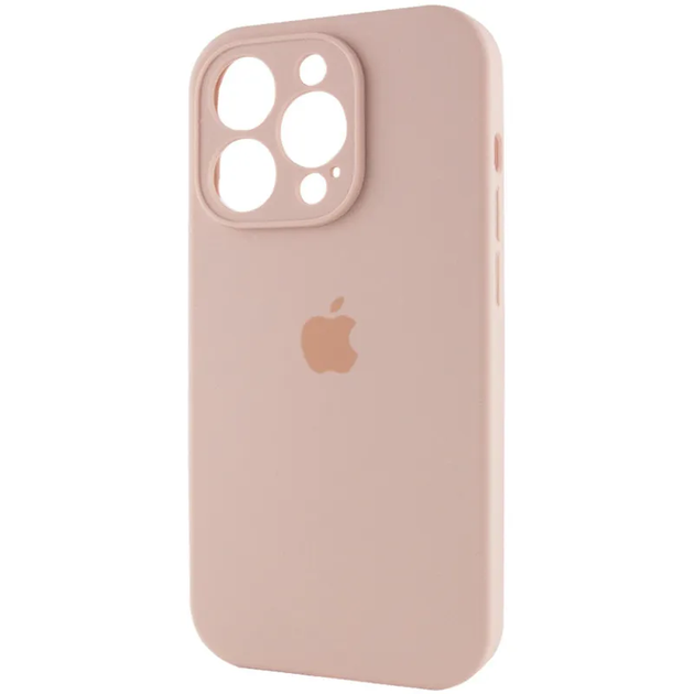 Чохол для смартфона Silicone Full Case AA Camera Protect for Apple iPhone 15 Pro 15,Pink Sand (FullAAi15P-15) - изображение 3