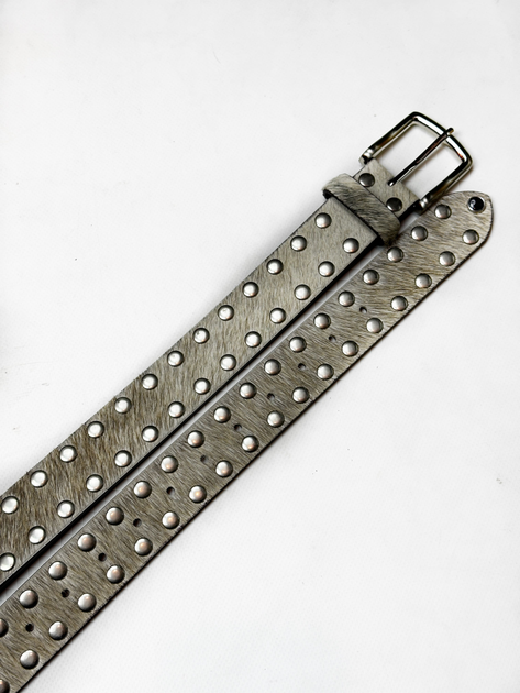 Ремень Stussy 8 Ball Studded Belt Натуральная кожа с ворсом