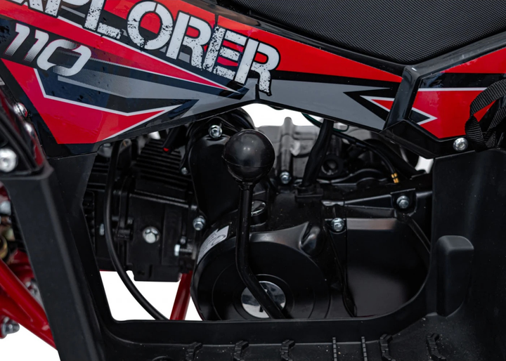 Квадроцикл бензиновий Ramiz Explorer 110CC Червоний (5903864983746) - зображення 6