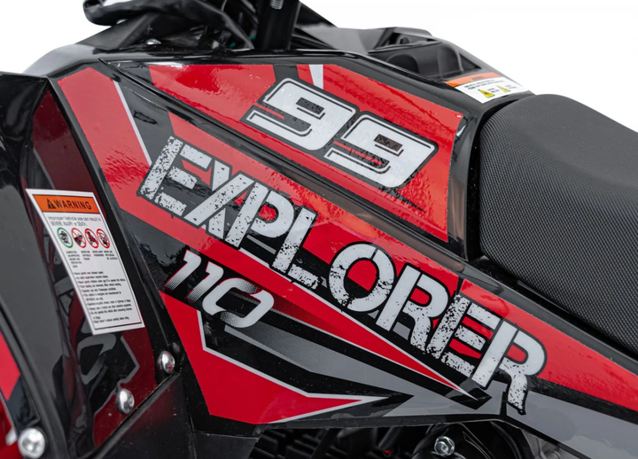 Квадроцикл бензиновий Ramiz Explorer 110CC Червоний (5903864983746) - зображення 18