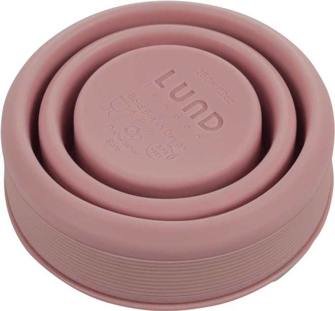 Kubek składany Lund London Collapsible różowa 350 ml (5060893260887) - obraz 3