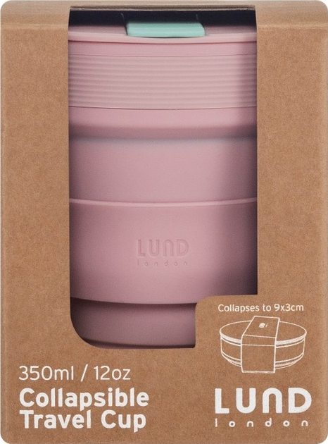 Kubek składany Lund London Collapsible różowa 350 ml (5060893260887) - obraz 5