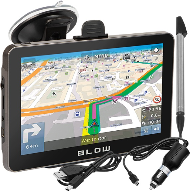 Nawigator GPS Blow Sirocco GPS720 (5900804081104) - obraz 1
