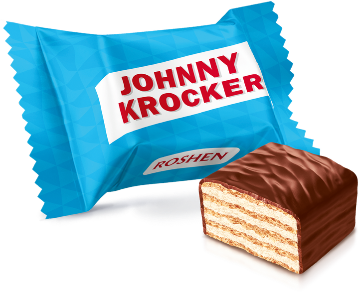 ハニーココ 150粒 Цукерки вафельні глазуровані Roshen Johnny Krocker Coconut 1 кг