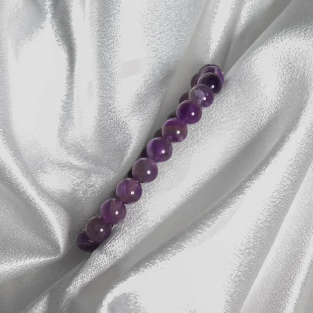 Женский браслет на руку из натурального аметиста "Violet" - 16 см - Фото 7 Женский браслет на руку из натурального аметиста "Violet" - 16 см - изображение 7