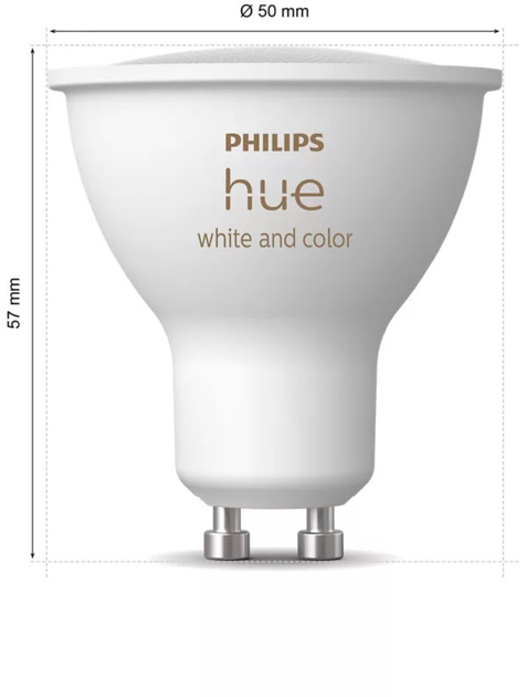 Żarówka LED Philips Hue White and color ambiance Inteligentny reflektor punktowy GU10 (8720169229754) - obraz 3