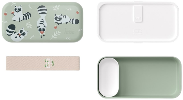 Lunchbox dziecięcy Monbento Foodie Raccoon zielony 500 ml (12124073) - obraz 4