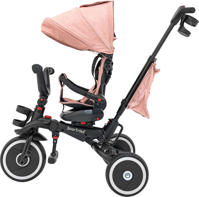 Rowerek trójkołowy SporTrike Rider Różowy (5903864985405) - obraz 4