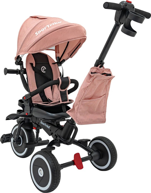 Rowerek trójkołowy SporTrike Rider Różowy (5903864985405) - obraz 8