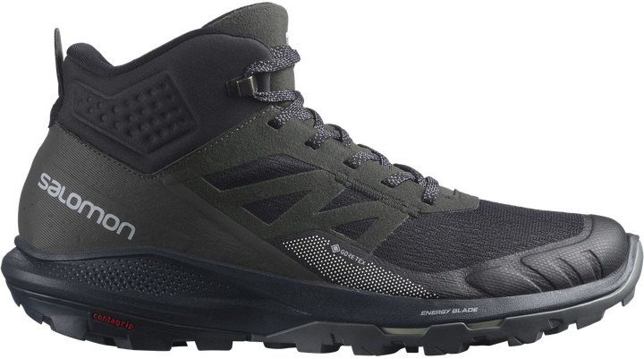 Кроссовки Salomon Gore-Tex Outpulse Mid Gtx Black/Olive 415888-32 44 - изображение 5