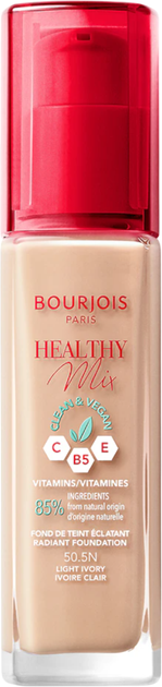Podkład do twarzy Bourjois Healthy Mix Clean & Vegan 50.5N Light Ivory 30 ml (3616303397302) - obraz 1