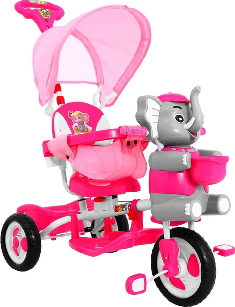 Триколісний велосипед для дітей SporTrike Слоненя Рожевий (5903864909593) - зображення 2