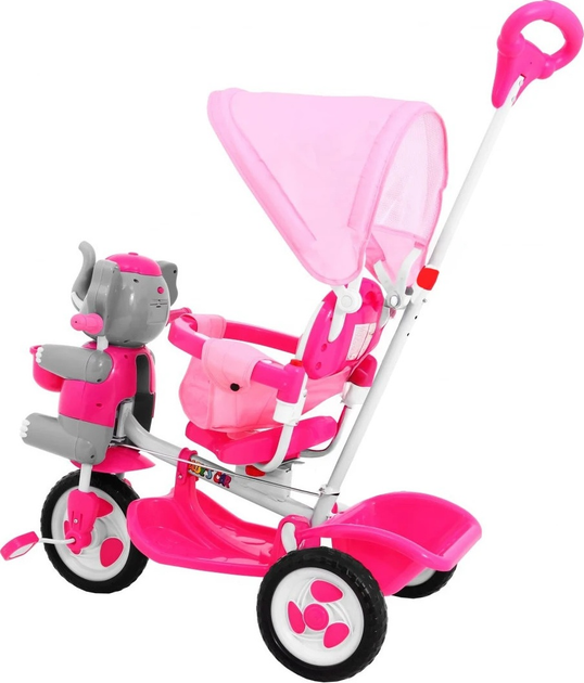 Триколісний велосипед для дітей SporTrike Слоненя Рожевий (5903864909593) - зображення 3