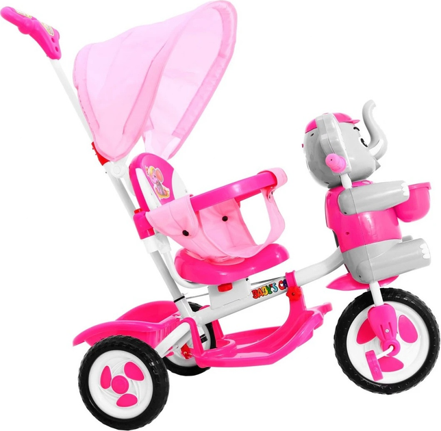 Триколісний велосипед для дітей SporTrike Слоненя Рожевий (5903864909593) - зображення 5