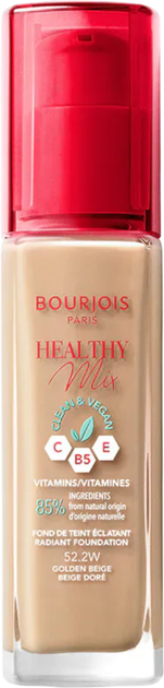 Тональний крем Bourjois Healthy Mix Clean & Vegan 52.2W Golden Beige 30 мл (3616303397203) - зображення 1