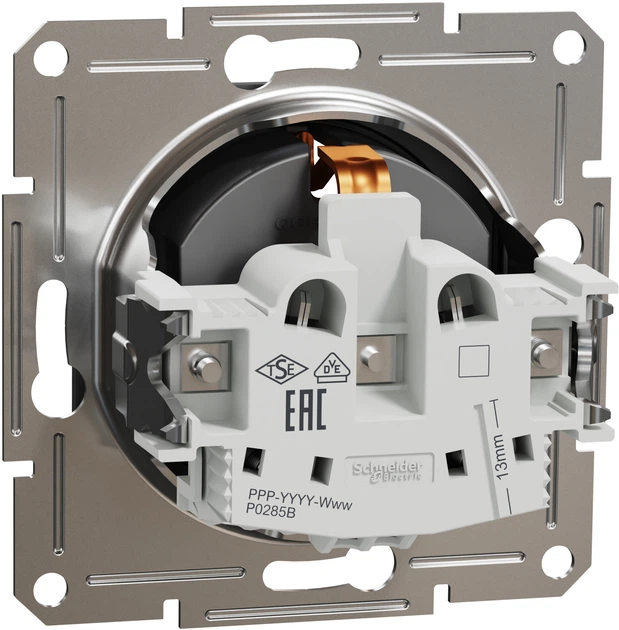 Розетка з заземленням Schneider Electric Asfora Антрацит EPH2900171 - изображение 2
