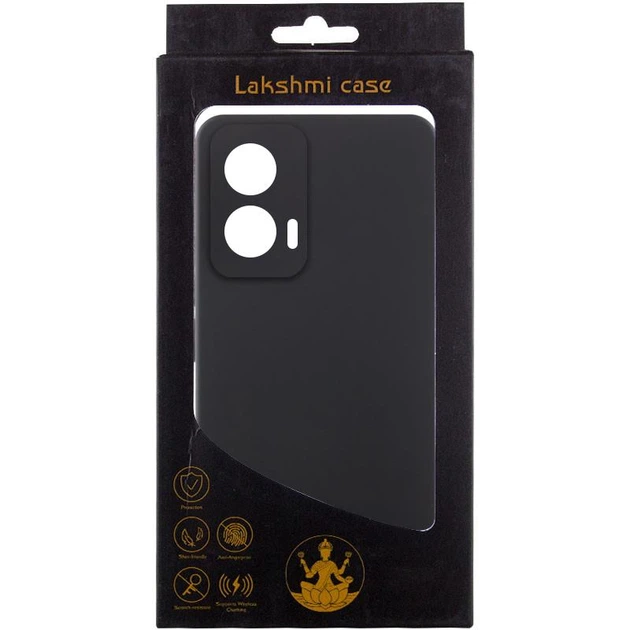 Противоударный Чехол Silicone Cover Lakshmi Full Camera (AAA) для Motorola Edge 60 Pro Черный / Black - изображение 3