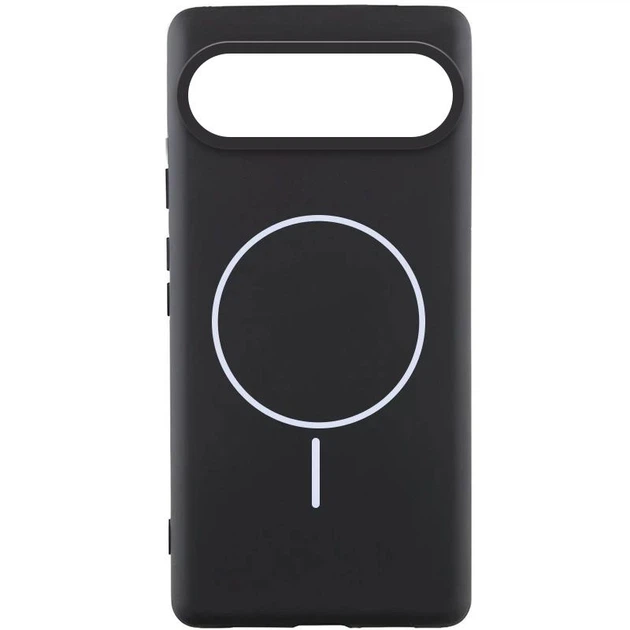 Чохол панель силіконовий Premium Silicone Cover with MagFit MagSafe для Google Pixel 9 / 9 Pro Чорний / Black - Фото 1 Чохол панель силіконовий Premium Silicone Cover with MagFit MagSafe для Google Pixel 9 / 9 Pro Чорний / Black - зображення 1