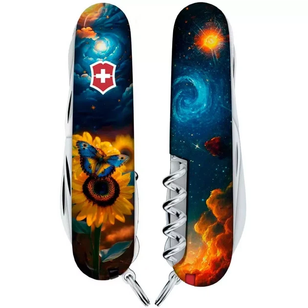 Складной нож Victorinox Huntsman многофункциональный для туристов и дачников с 16 функциями - изображение 4