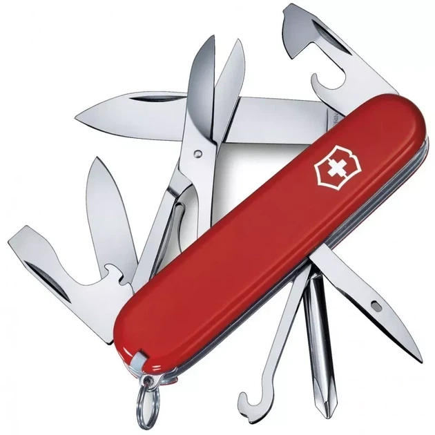Швейцарский складной нож Victorinox Super Tinker 14 функций для активного отдыха и быта красный - изображение 2