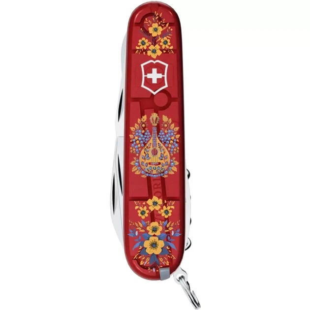Складаний ніж Victorinox Climber з 14 функціями для активного відпочинку та туризму з українськими мотивами - зображення 2