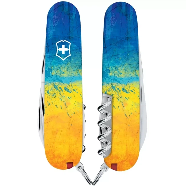 Складаний ніж Victorinox Spartan з 13 функціями для активного відпочинку жовто-синій дизайн для колекціонування - зображення 4