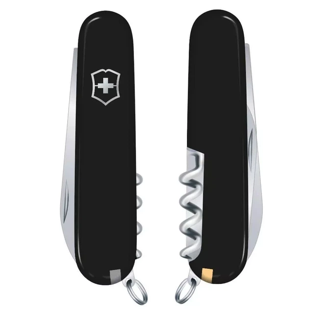 Складаний ніж Victorinox Waiter 9 функцій для активного відпочинку та пікніків чорний стильний аксесуар - зображення 2