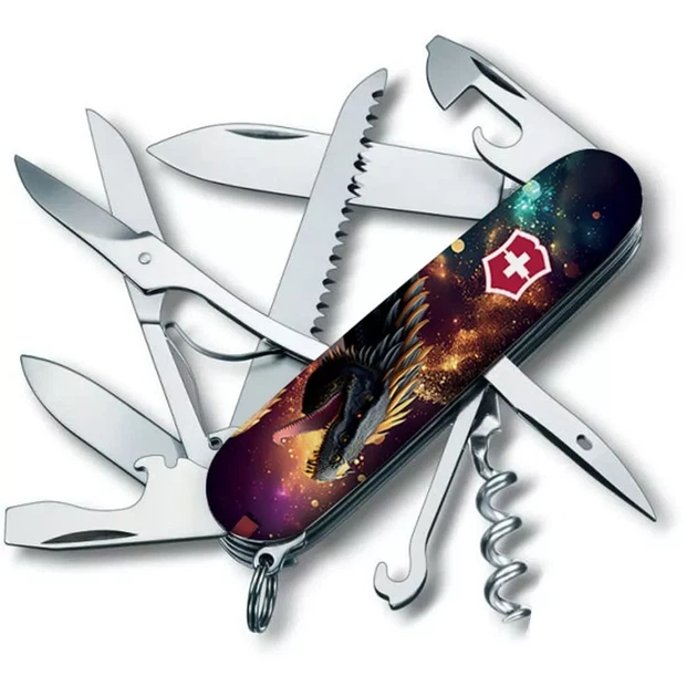 Складаний ніж Victorinox Huntsman Zodiac для активного відпочинку та туристів 15 функцій унікальний дизайн - Фото 1 Складаний ніж Victorinox Huntsman Zodiac для активного відпочинку та туристів 15 функцій унікальний дизайн - зображення 1