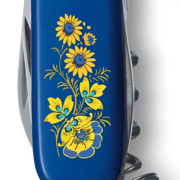 Складной нож Victorinox Spartan для туризма и активного отдыха 12 функций цветочный дизайн 91 мм - изображение 4