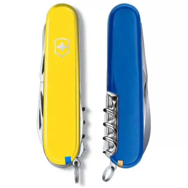 Складаний ніж Victorinox Climber багатофункціональний для туризму та активного відпочинку жовто-синій - зображення 5
