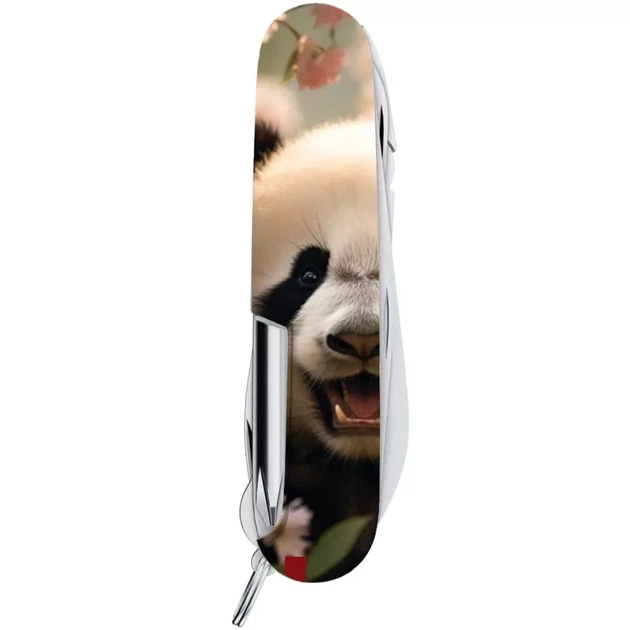 Складаний ніж Victorinox Fisherman Animal для риболовлі та відпочинку з 19 функціями та дизайном панди - зображення 3