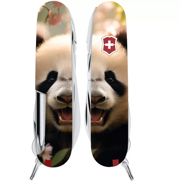 Складаний ніж Victorinox Fisherman Animal для риболовлі та відпочинку з 19 функціями та дизайном панди - зображення 4