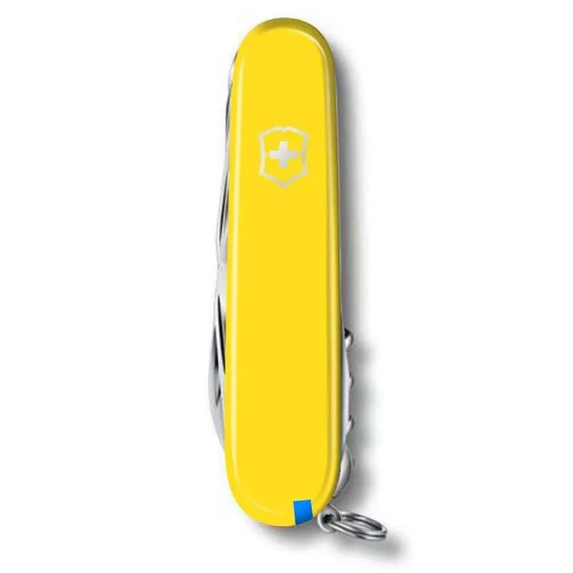 Складной нож Victorinox Huntsman 15 функций для активного отдыха и путешествий желтый цвет - изображение 2