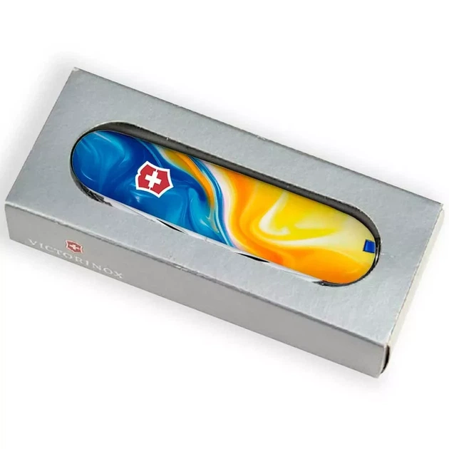Складаний ніж Victorinox Huntsman багатофункціональний для активного відпочинку 16 функцій жовто-синій - зображення 5