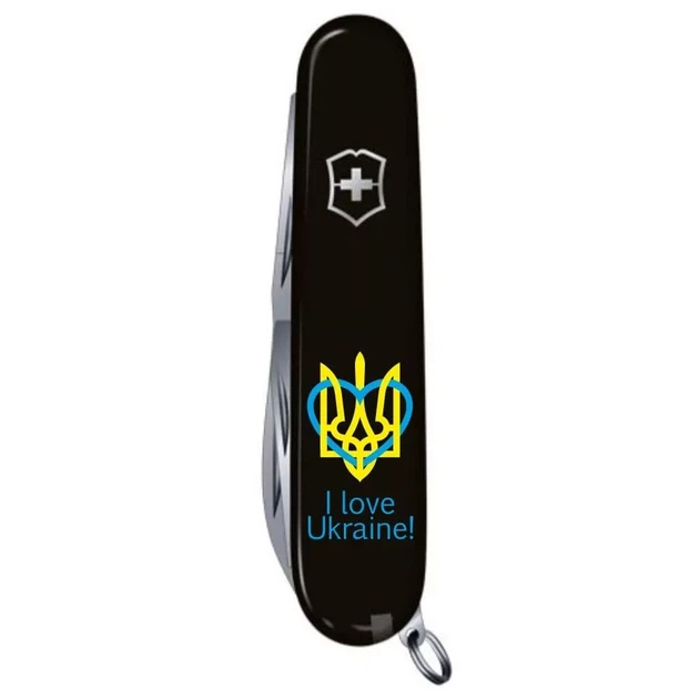 Складной нож Victorinox Huntsman для патриотов с трезубцем для активного отдыха и повседневного использования - Фото 2 Складной нож Victorinox Huntsman для патриотов с трезубцем для активного отдыха и повседневного использования - изображение 2