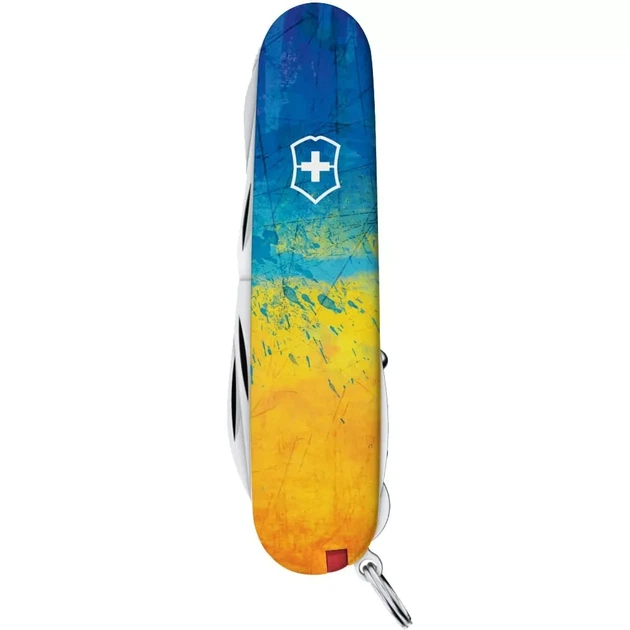 Складаний ніж Victorinox Huntsman багатофункціональний для активного відпочинку та туризму 16 функцій жовто-синій - зображення 2