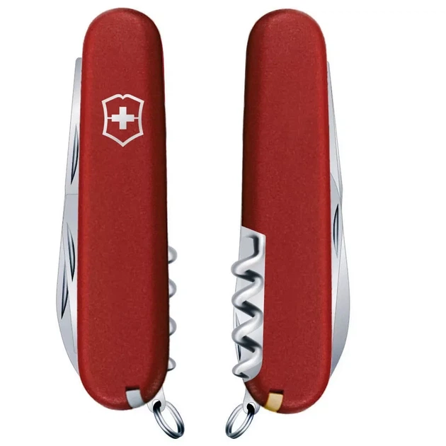 Складной нож Victorinox Spartan Mat красный для активного отдыха и туризма 12 функций многофункциональный - изображение 3