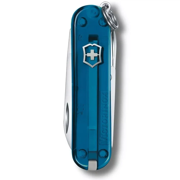 Складной нож Victorinox Classic 58 мм синий для активного отдыха и повседневного использования 7 функций - изображение 2