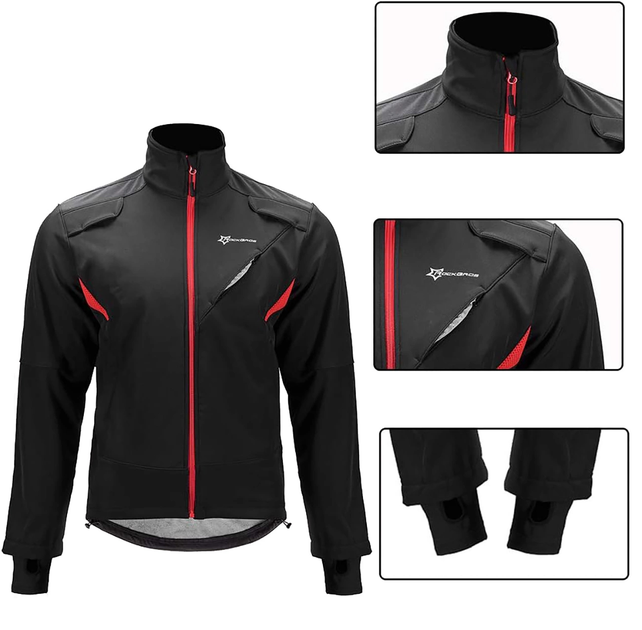 Kurtka sportowa Rockbros YPW021 L Black (5907769366970) - obraz 2