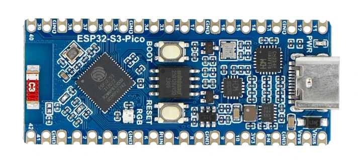 Плата разработки Waveshare ESP32-S3-Pico совместимая с Raspberry Pi Pico (BotWSR-23396) - Фото 2 Плата разработки Waveshare ESP32-S3-Pico совместимая с Raspberry Pi Pico (BotWSR-23396) - изображение 2